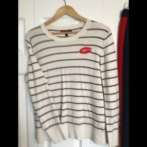 Banana Republic French striped lip sweater.
